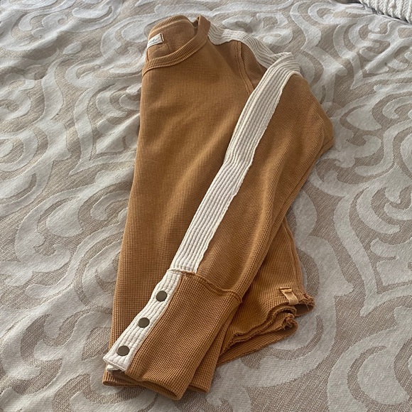 We The Free Goldenrod and Ivory Long Sleeve Top - Picture 6 of 6